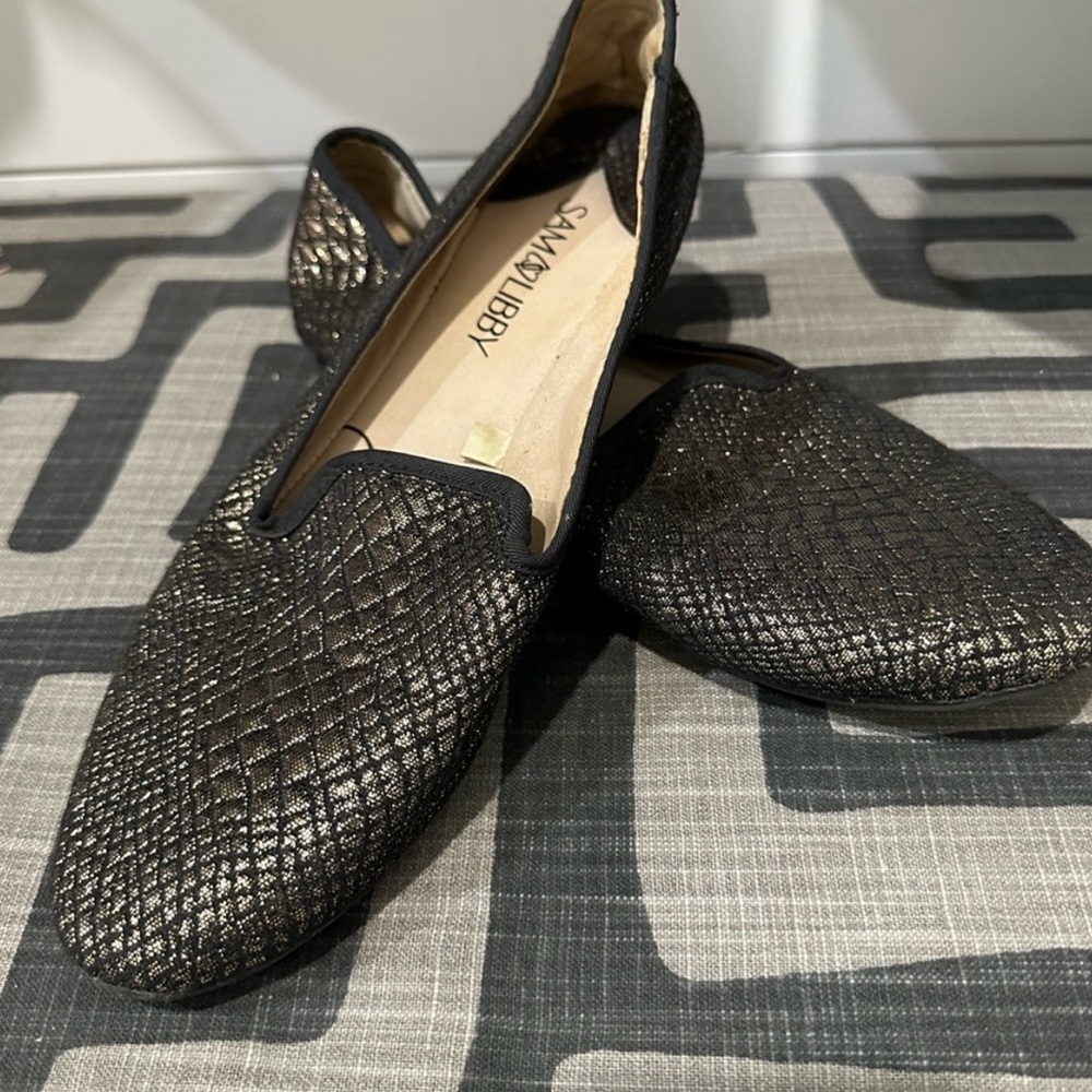 Sam & Libby flats- studded heel women’s 8.5
